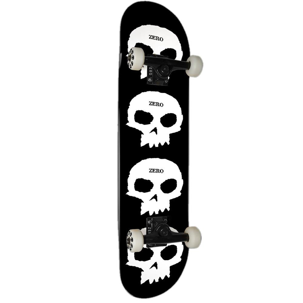 Zero Multi Skull Resin7 Black Dipped Complete Skateboard 8.25"