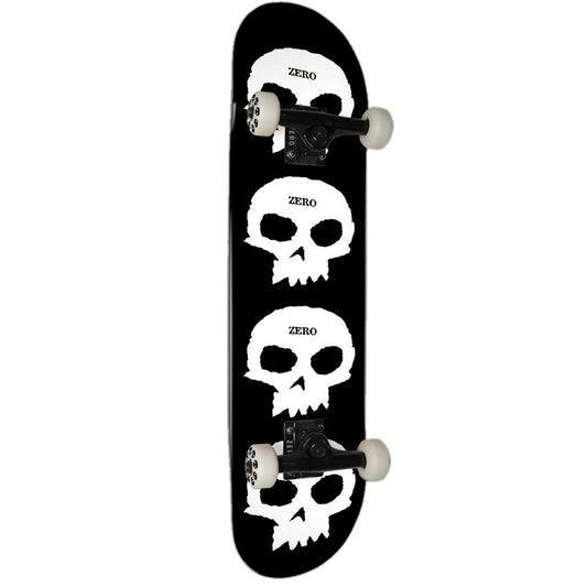 Zero Multi Skull Resin7 Black Dipped Complete Skateboard 8.25"