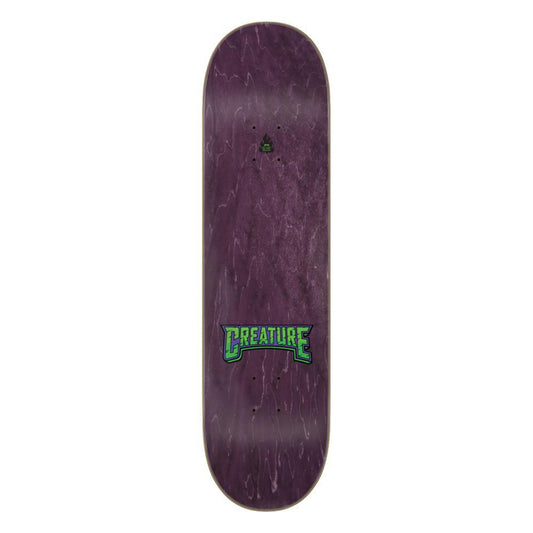 Creature Pro Skateboard Deck Lockwood Robo Wolf Purple Green 8.25"