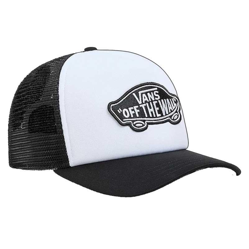 Vans Classic Patch Curved Bill Trucker Cap Black White