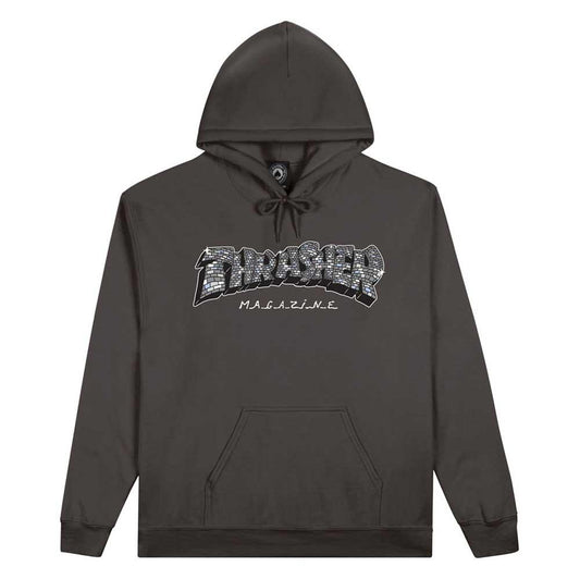 Thrasher Disco By Spanky Hooded Sweatshirt Charcoal