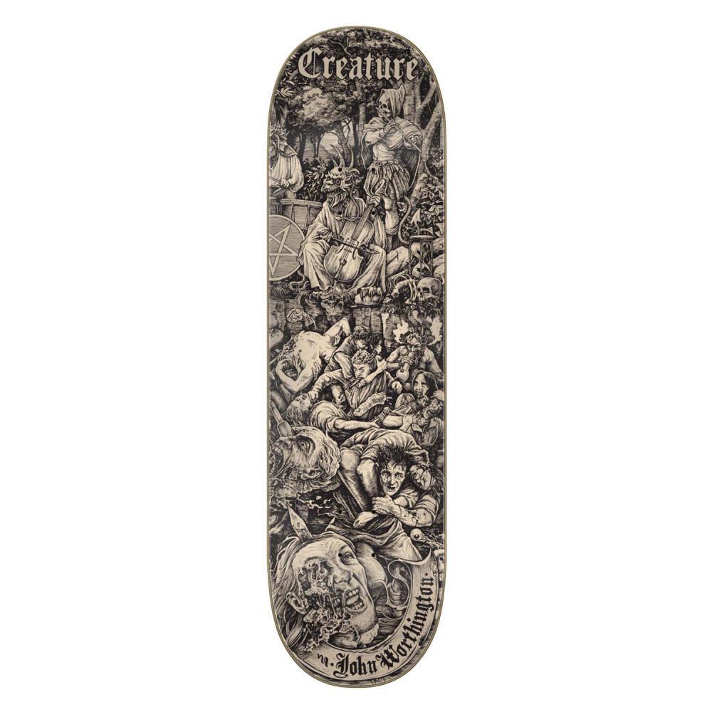 Creature Skateboard Deck Worthington The Lore Vx Skateboard Deck Black Grey 8.6"