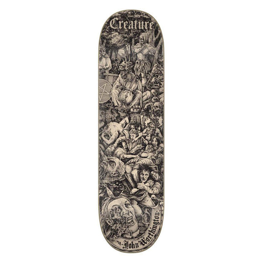 Creature Skateboard Deck Worthington The Lore Vx Skateboard Deck Black Grey 8.6"