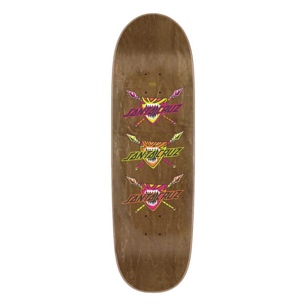 Santa Cruz Salba Firedance Pro Shaped Black Orange Skateboard Deck 8.8"