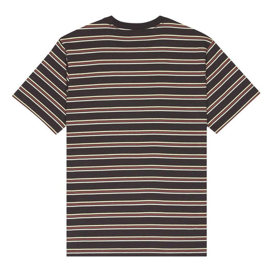 Element Icon Embroidery T-Shirt Off Black Washed Stripes