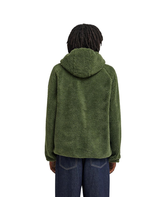 Element Wolfe Reversible Sherpa Hoodie Bronze Green