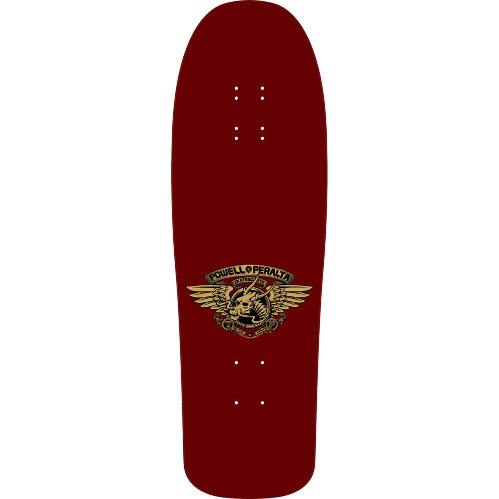 Powell Peralta Steve Caballero Mask Reissue Skateboard Deck Burgundy Gold Foil 9.75"