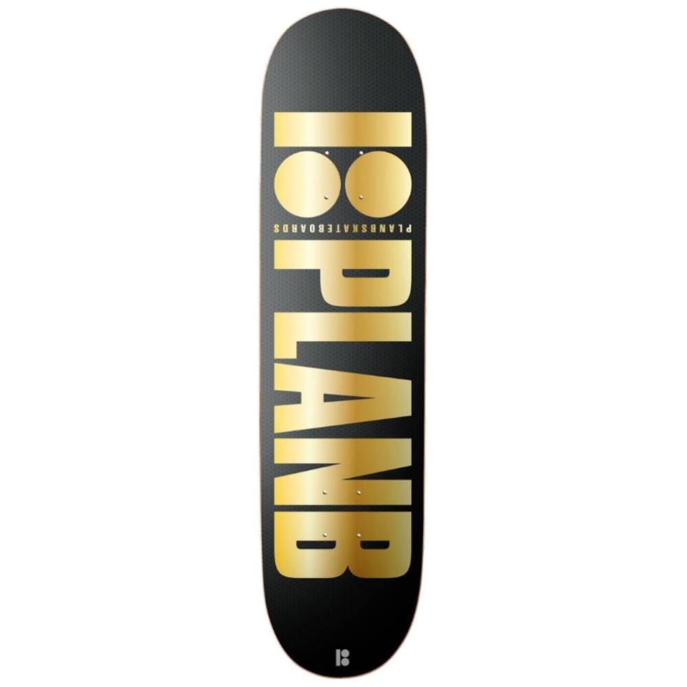 Plan B Skateboard Deck Og Gold 8.5"