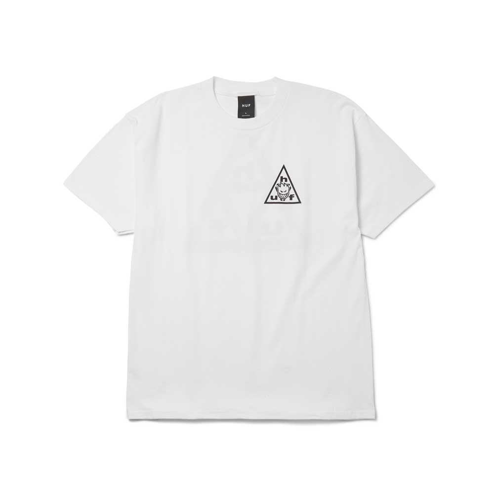 HUF X Spitfire Sticker TT Short Sleeve T-Shirt White