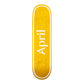 April Skateboards OG Logo Yellow Skateboard Deck 8.25"