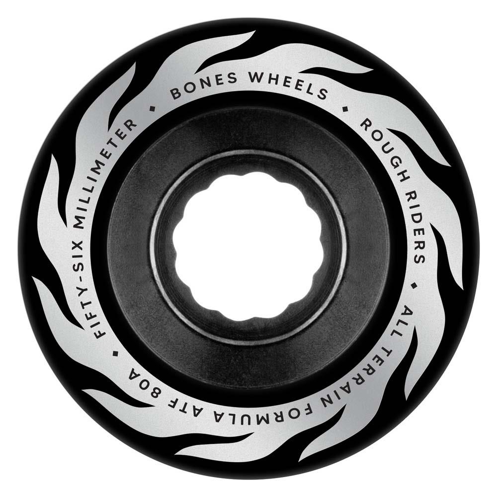 BONES™ Rough Riders Eternal Flame Black ATF Skateboard Wheels 80A 56mm