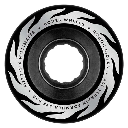 BONES™ Rough Riders Eternal Flame Black ATF Skateboard Wheels 80A 56mm