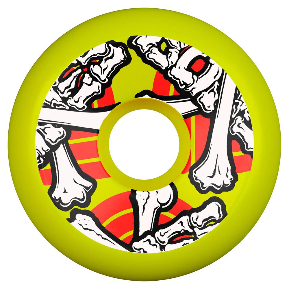 Powell-Peralta Cross Bones Yellow Skateboard Wheels 64mm 97A