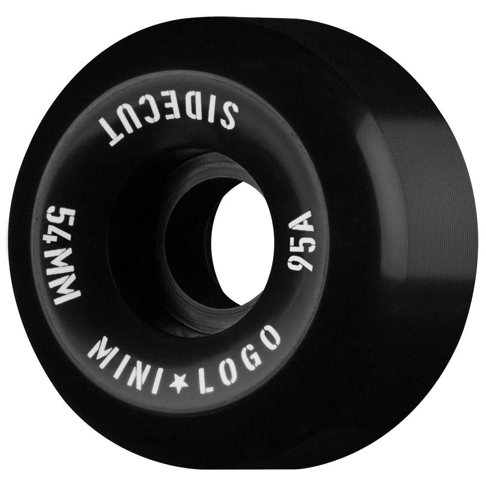 Mini Logo Skateboard Wheels Hybrid Sidecut 54mm 95A Black