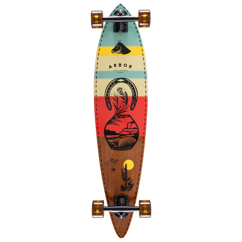 Arbor Performance Complete Cruiser Skateboard Jess Mudgett Fish Multi 37"