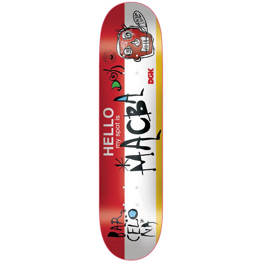 DGK My Spot Is Macba Skateboard Deck Multi 8.38"