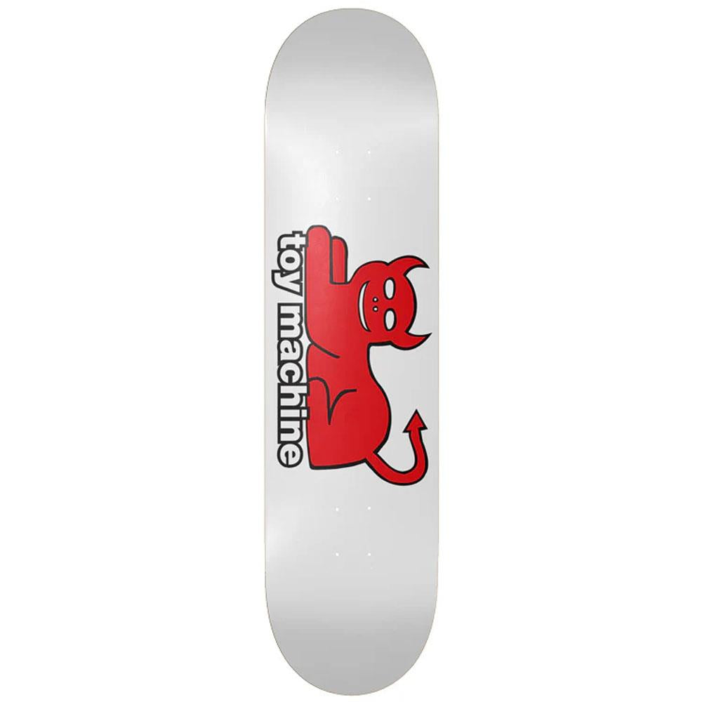 Toy Machine 'Devil Cat' White Skateboard Deck 8.25"