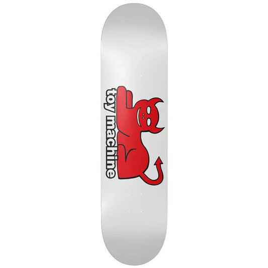 Toy Machine 'Devil Cat' White Skateboard Deck 8.25"