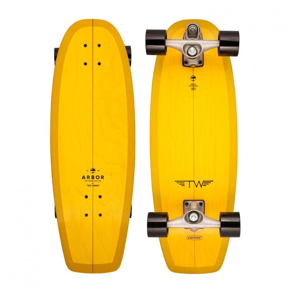 Arbor Surfskate C7 Shaper Warren Yellow Complete Cruiser Skateboard 29 IN