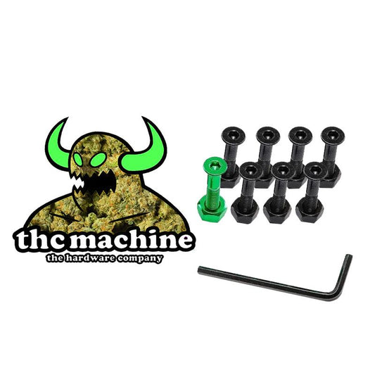 The Hardware Company THC Weed Monster Green Skateboard Nuts & Bolts 1"
