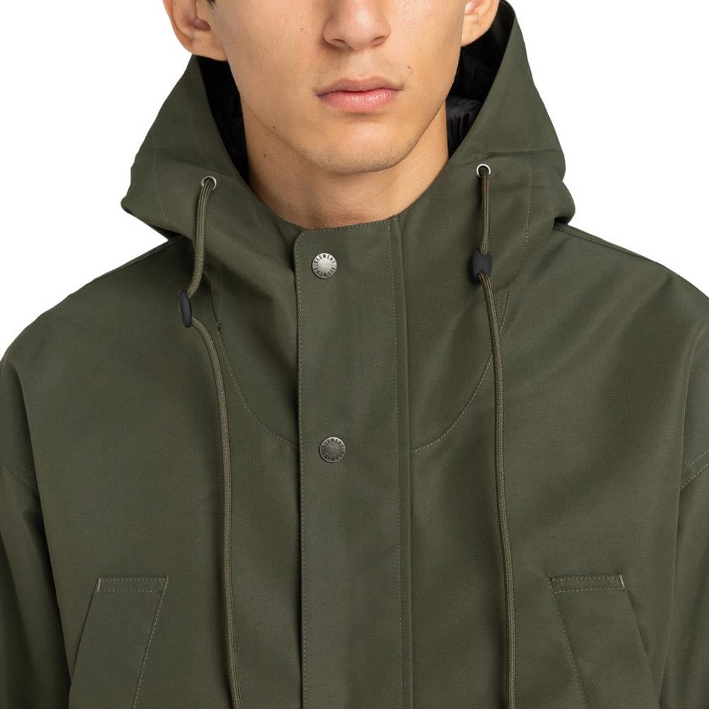 Element Fishtail Parker Jacket Forest Night Green