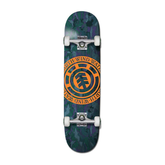 Element Factory Complete Skateboard Seen Blue Orange 7.75"