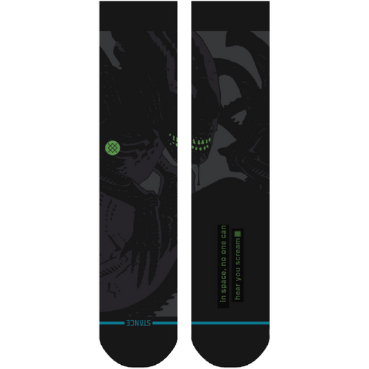 Stance X Alien Crew Socks Black Large Uk7-11
