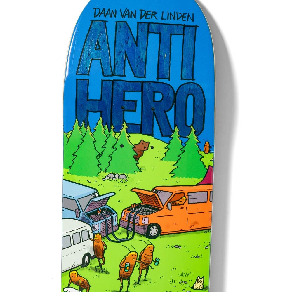Anti Hero Daan Roached Out 2 Skateboard Deck Green 8.28"