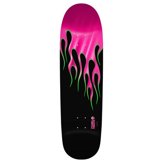 Powell Peralta Nitro Hot Rod Flames '23' Pink Foil Skateboard Deck 9.374"