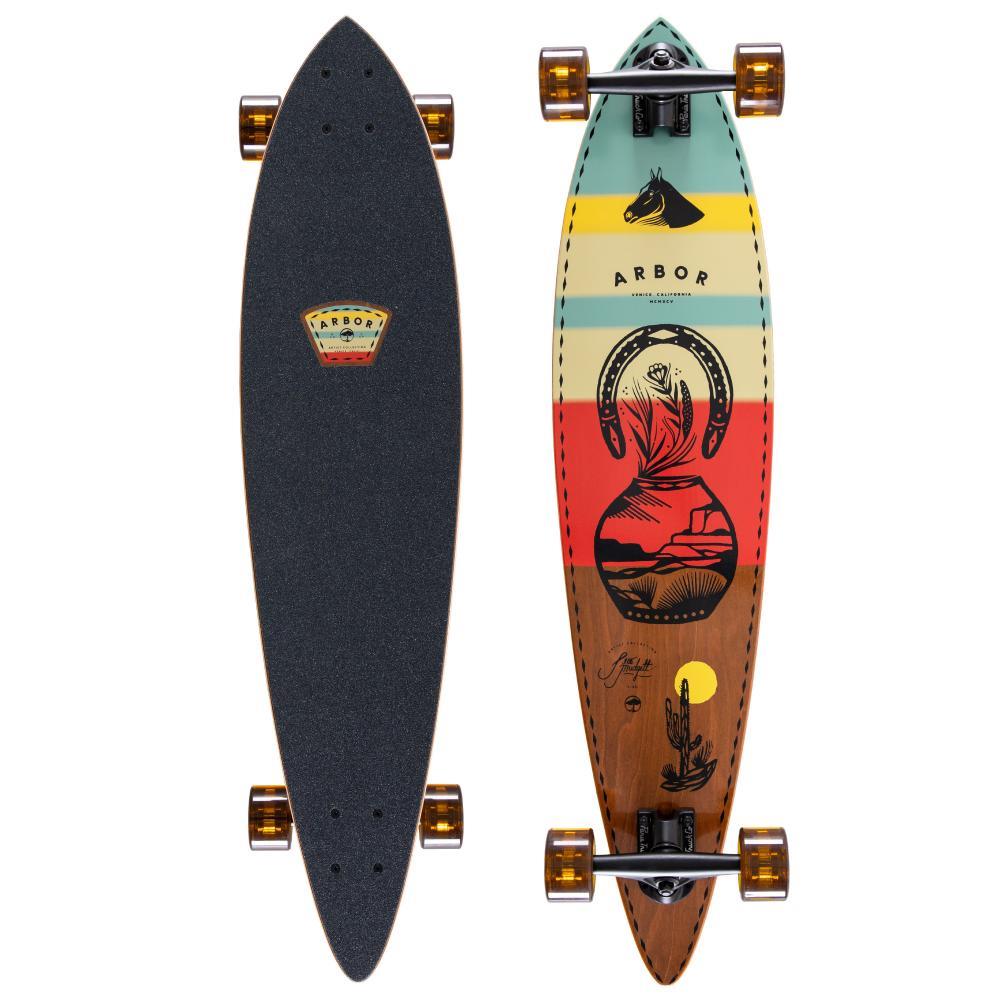 Arbor Performance Complete Cruiser Skateboard Jess Mudgett Fish Multi 37"