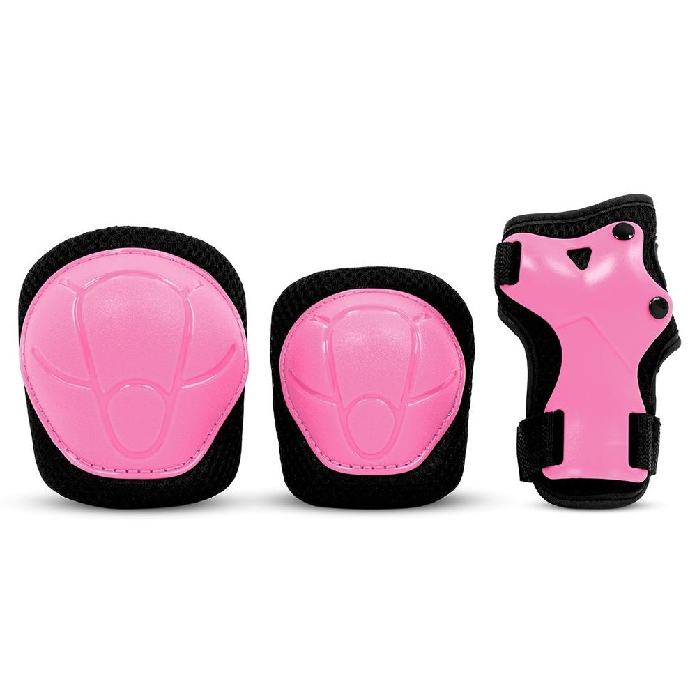 SFR Essentials Youth Triple Pad Set Elbow Knee Wrist Pink