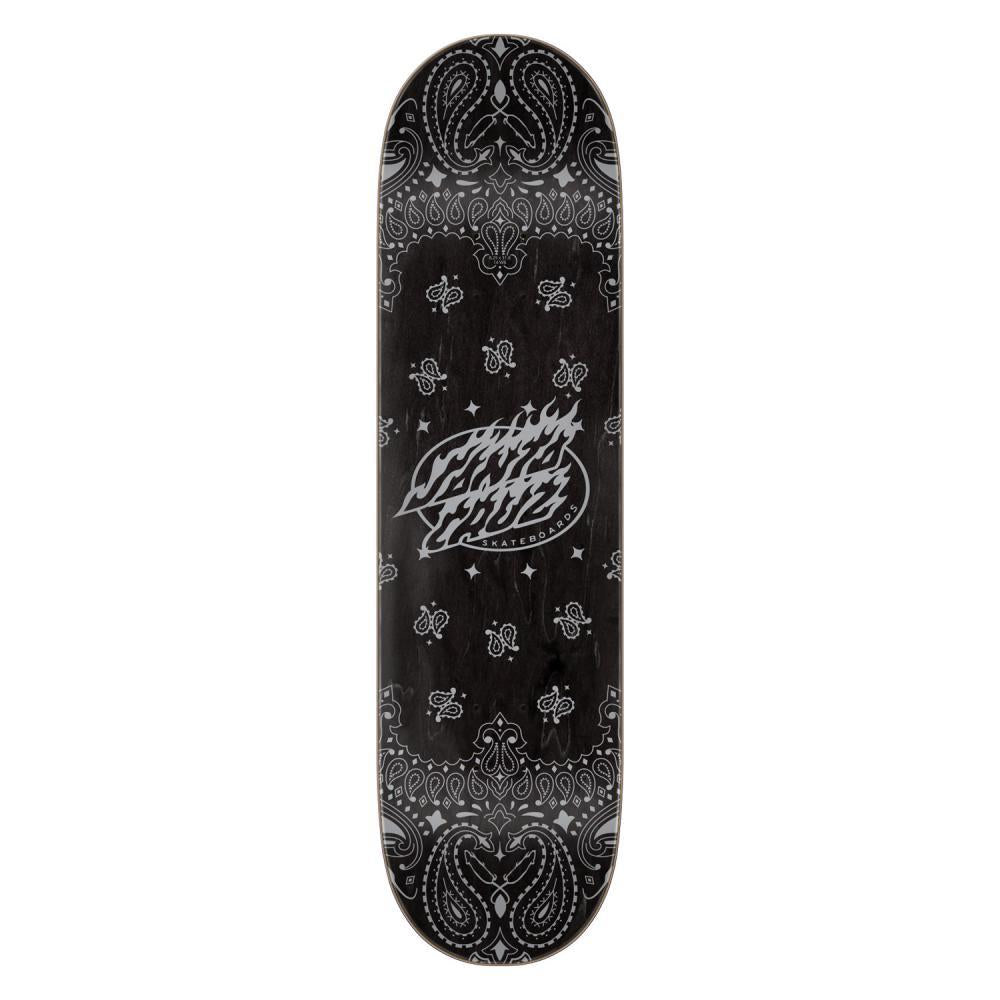 Santa Cruz Pro Skateboard Deck Delfino Skate Rat Black/White/Red 8.25"