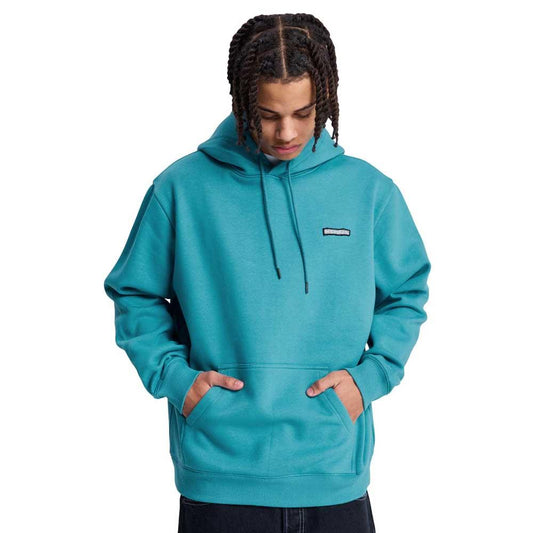 DC Shoe Co Patch It Pullover Hooded Sweatshirt Storm Blue