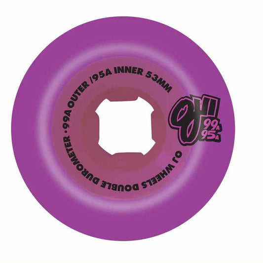 OJ Double Duro Skateboard Wheels Double Duro 99a/95a Purple 53mm