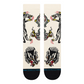Stance X Bert Krak Battle Crew Socks Cream Large Uk7-11