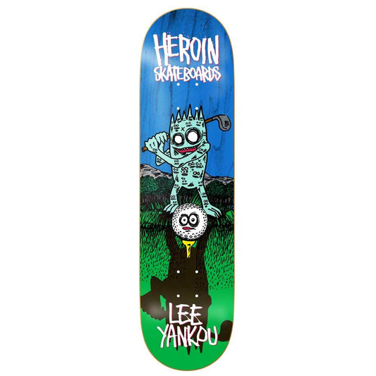 Heroin Skateboards Lee Yankou Golf Imp Skateboard Deck 8.25”