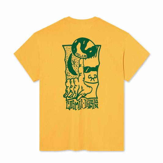 Polar Skateboards Cosmic T-Shirt Yellow