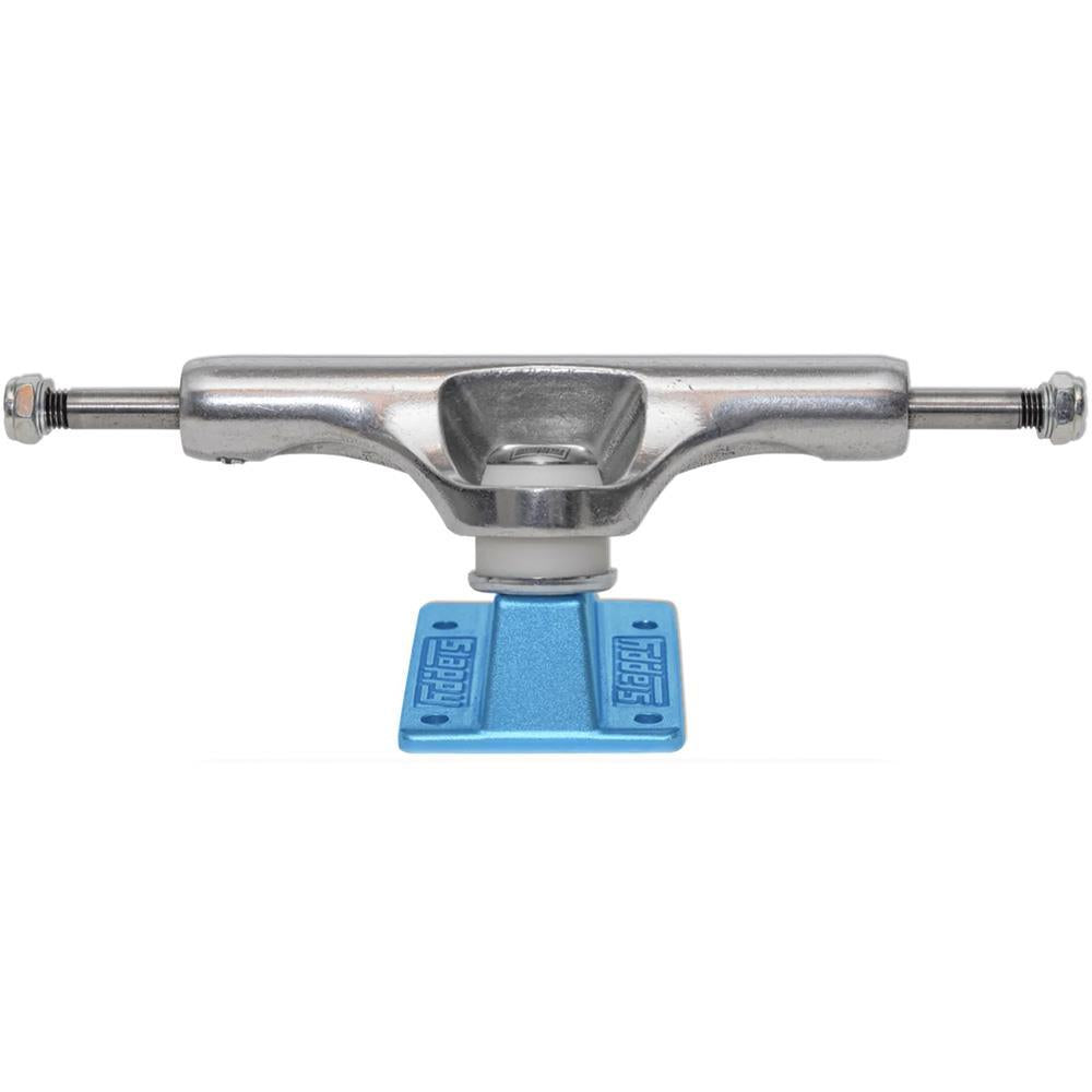 Slappy ST1 Ultra Low Inverted Hollow Lights Skateboard Trucks Polished Light Blue 8.00"