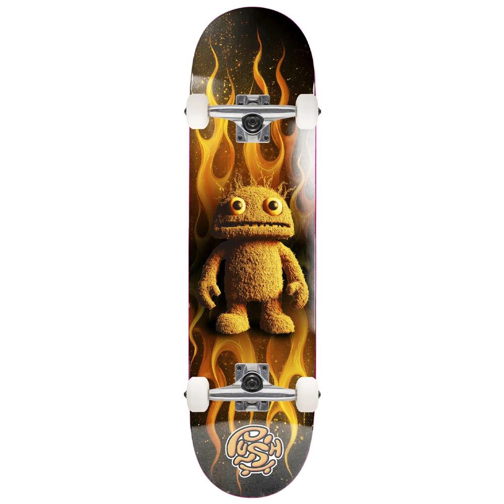 Push Mr Furry FP Soft Top Factory Complete Skateboard Orange 6.75"