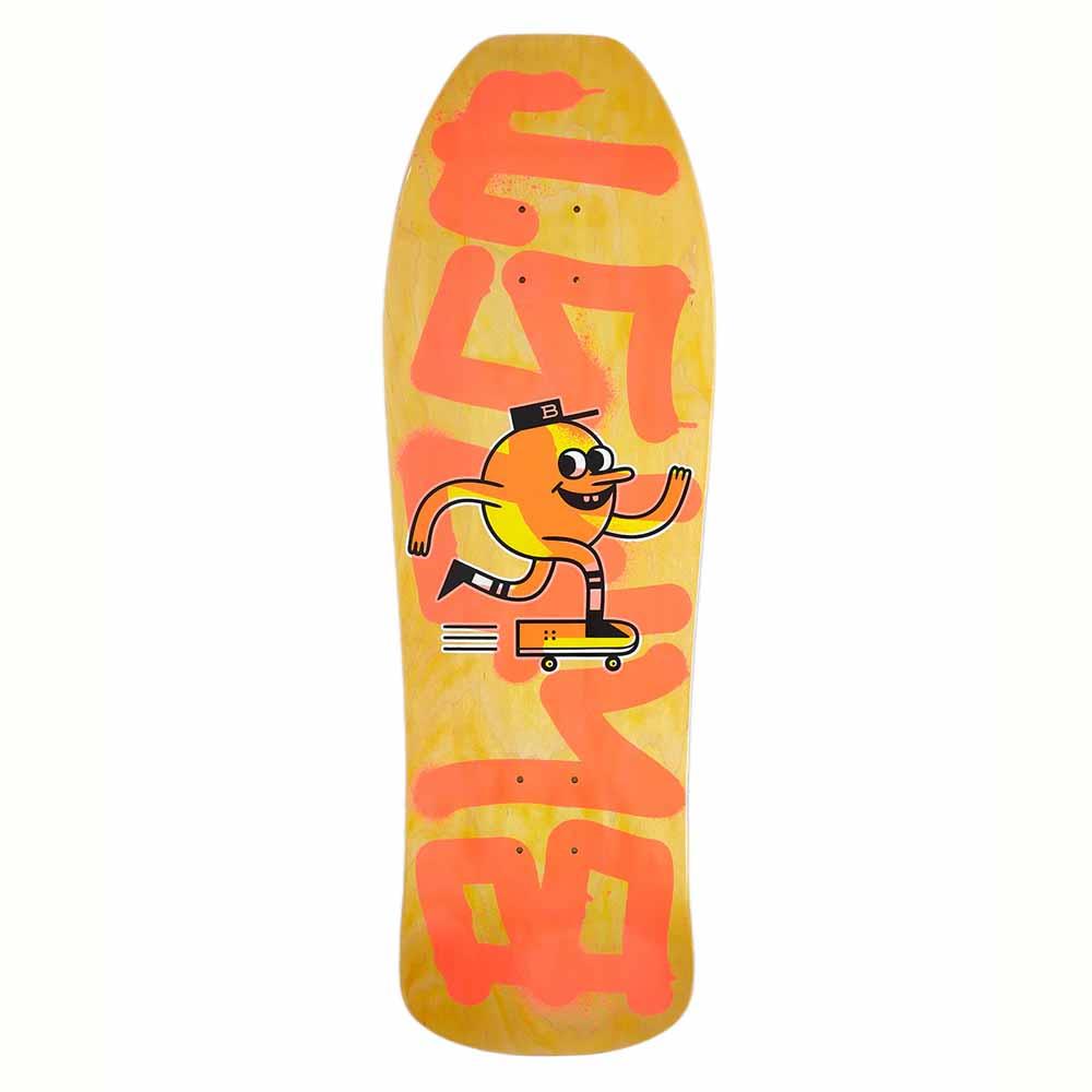 Blast Skates Custom Shape Tagger Mascot Skateboard Deck Orange 10"