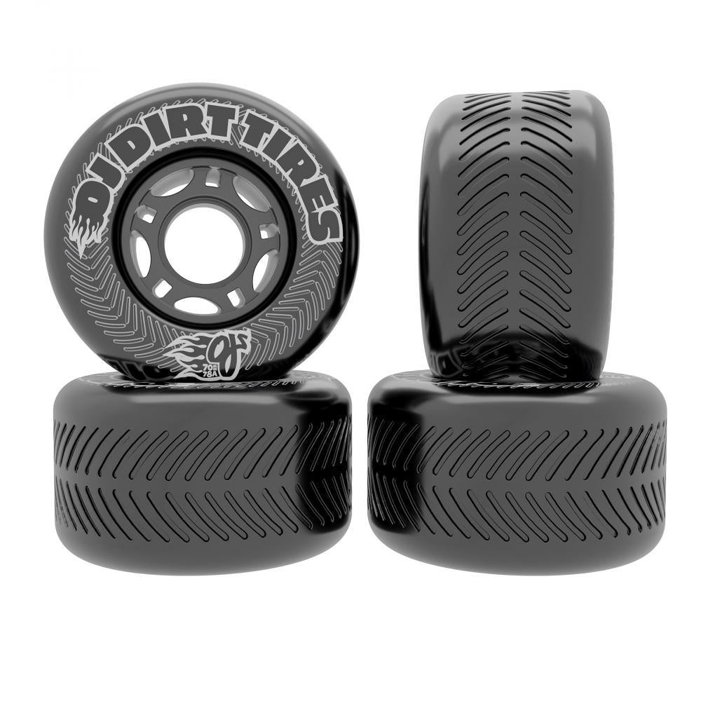 OJ Skateboard Wheels Vandals Dirt Tires Thunder Black 70mm