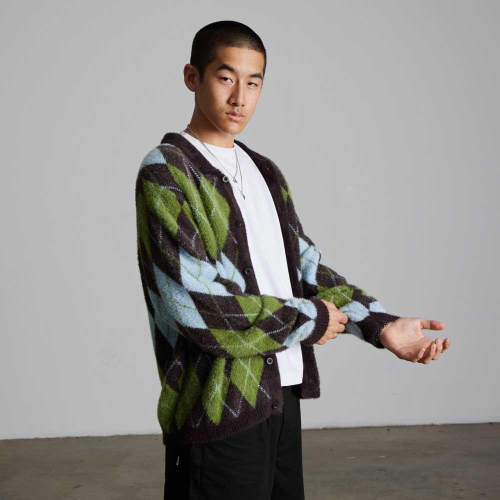 Huf Cooper Mohair Sweater Dark Brown