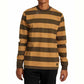 RVCA Chainmail Stripe Longsleeve Camel Brown