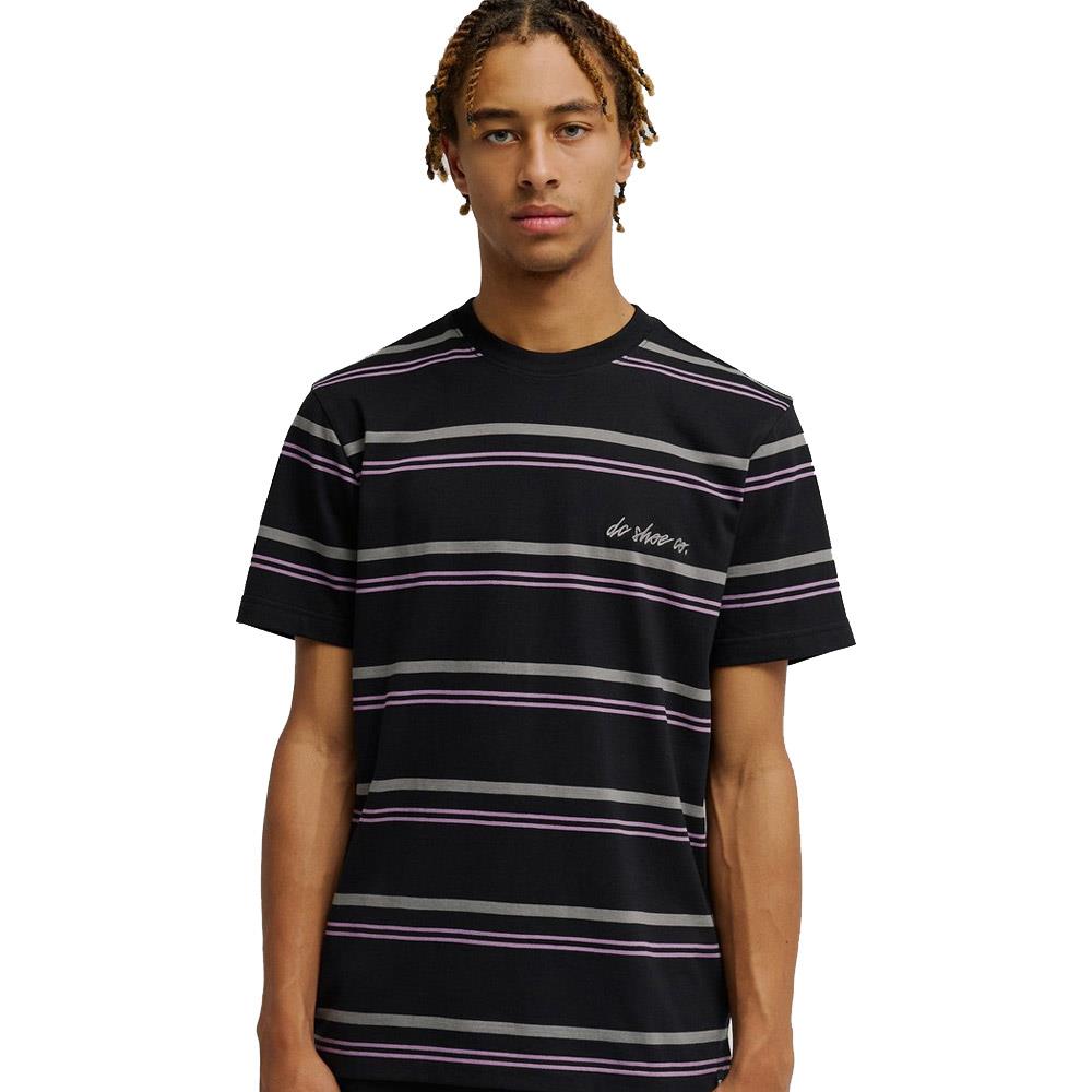 DC Shoe Co Sheriff Stripe Short Sleeve T-Shirt Black