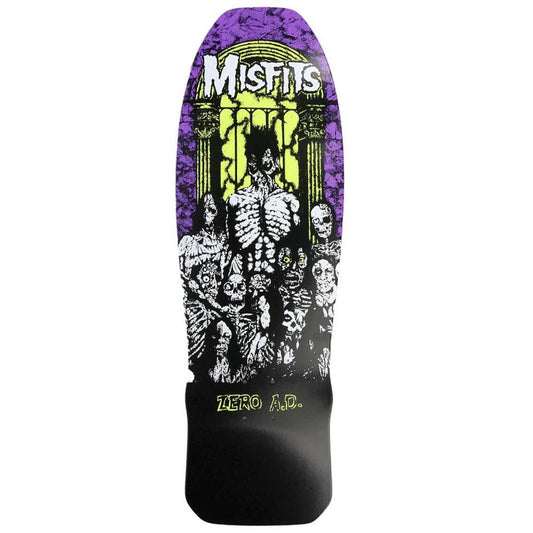 Zero Misfits Earth A.D. 10" Purple Dipped Skateboard Deck 10"