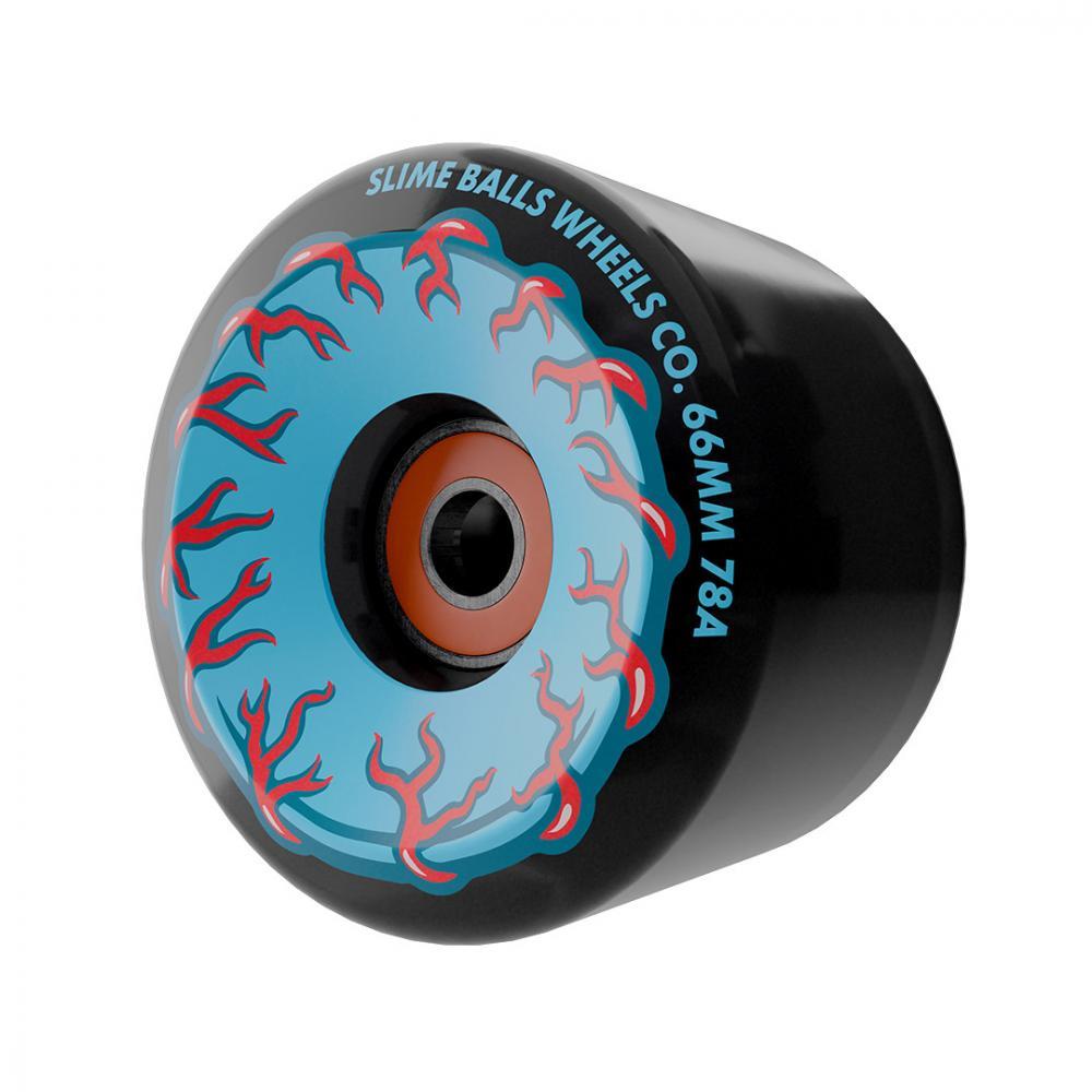 Slime Balls Wheels Prayer Candle Light Ups OG Black 66mm