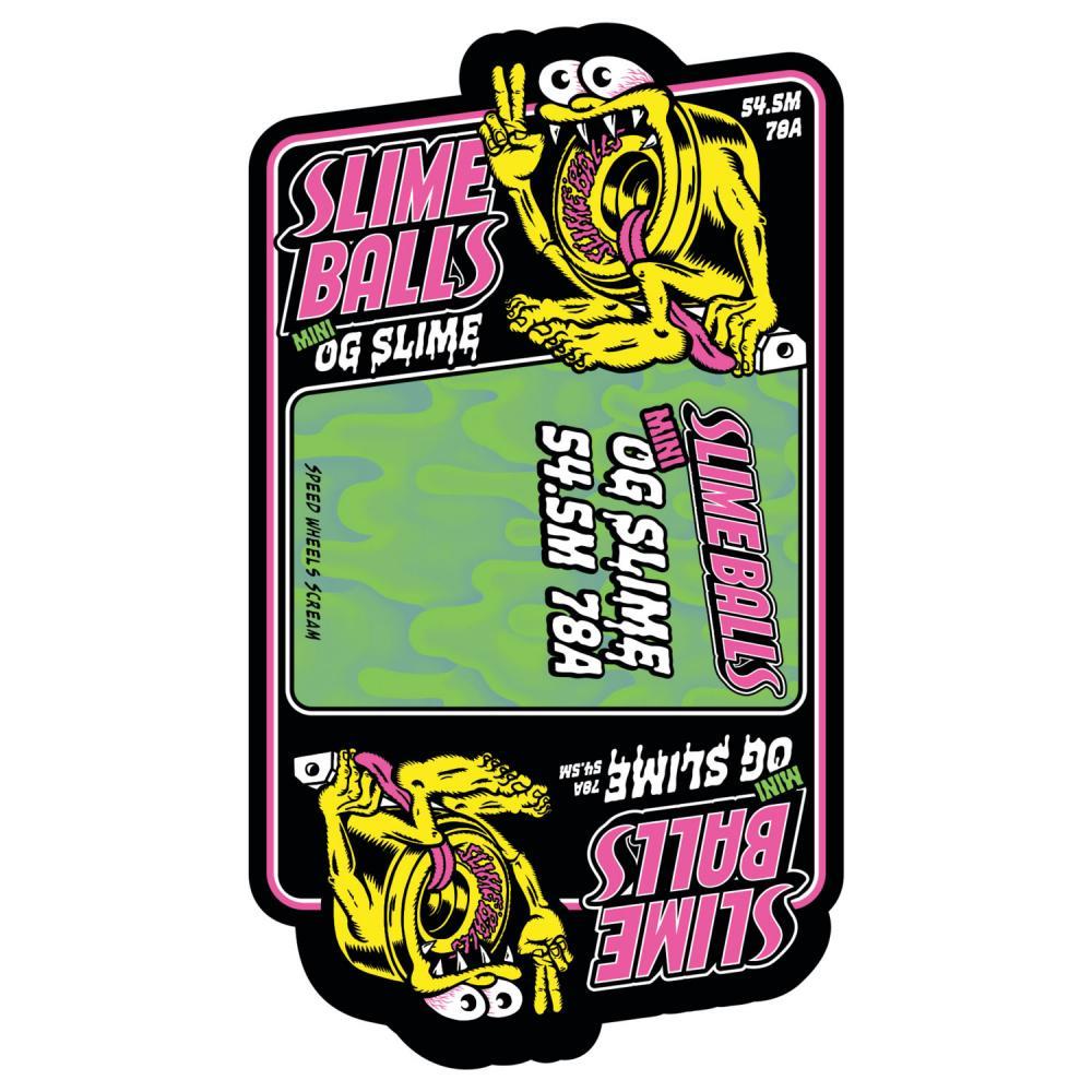 Slime Balls Skateboard Wheels Jelly Fish Mini OG Slime 78a Black 54.5mm