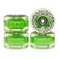 Slime Balls Wheels And Bearings OG Slime Skateboard Wheels 78A Light Up Green/Clear 60mm