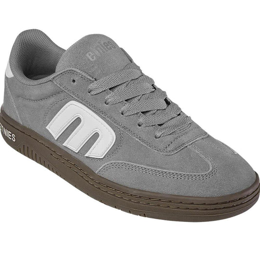 Etnies Locut Skate Shoes Grey White Gum