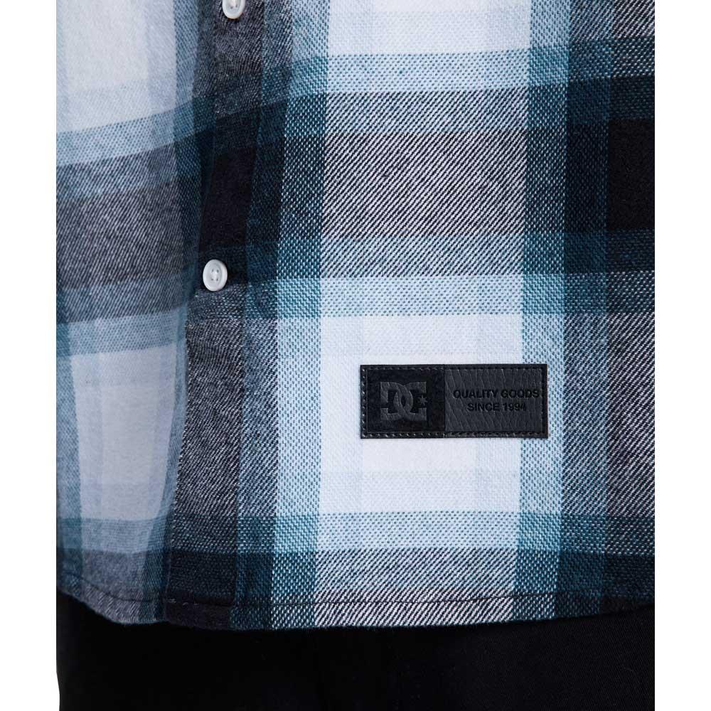 DC Shoe Co Marshal Flannel Shirt Storm Blue